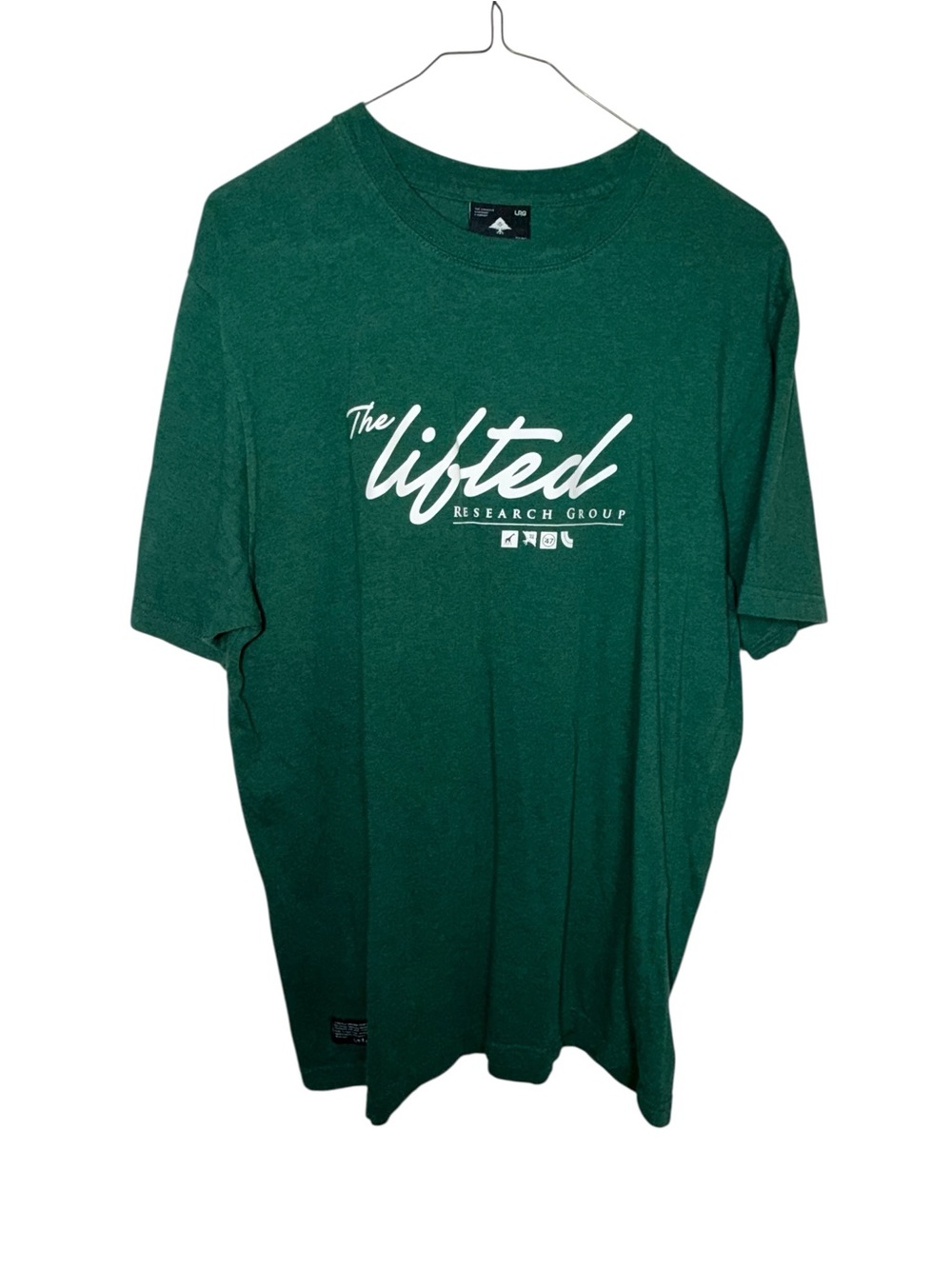 Lrg Green 'Lifted Research Group' Logo Short Sleeve Tee